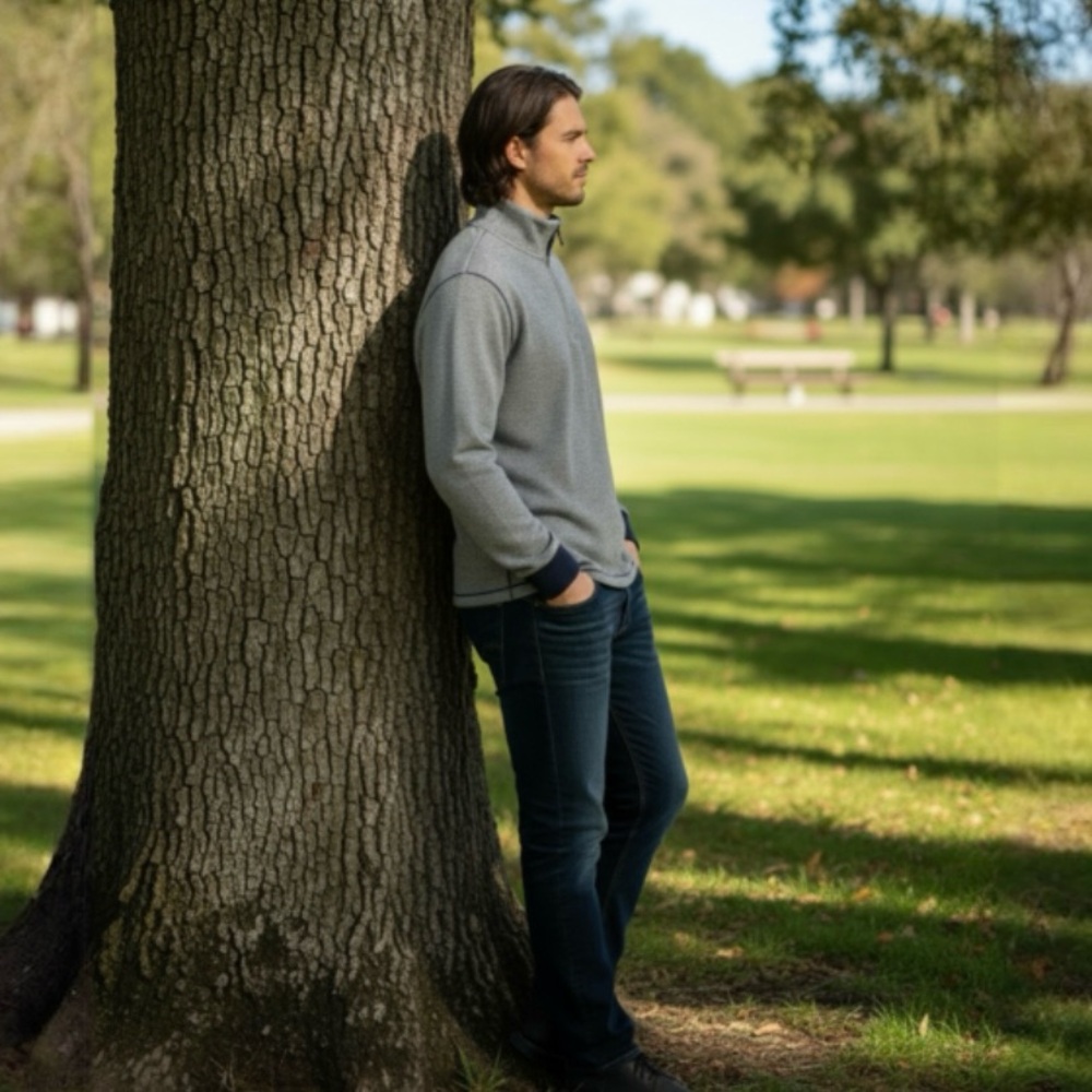 Michael Kors Heather Blue Sport Pullover - Picture 3 of 12